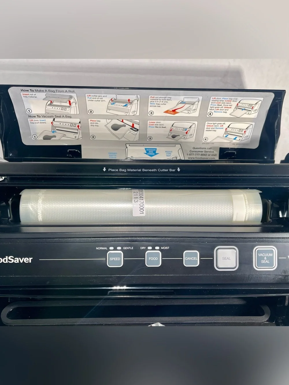 FoodSaver V3230 Vacuum Sealer System w/ Bag Roll & Accessory Hose Tested Works